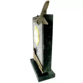 Aeroflot bronze table clock